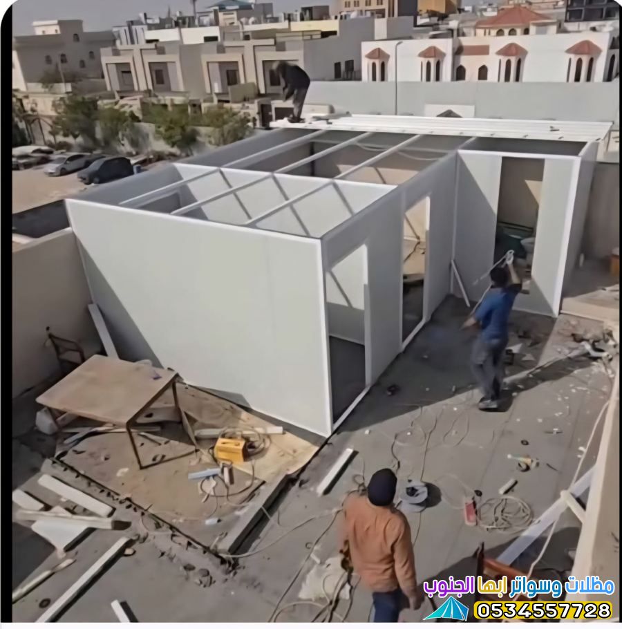 تركيب ساندوتش بانل في أبها | أسقف وملاحق ومستودعات
